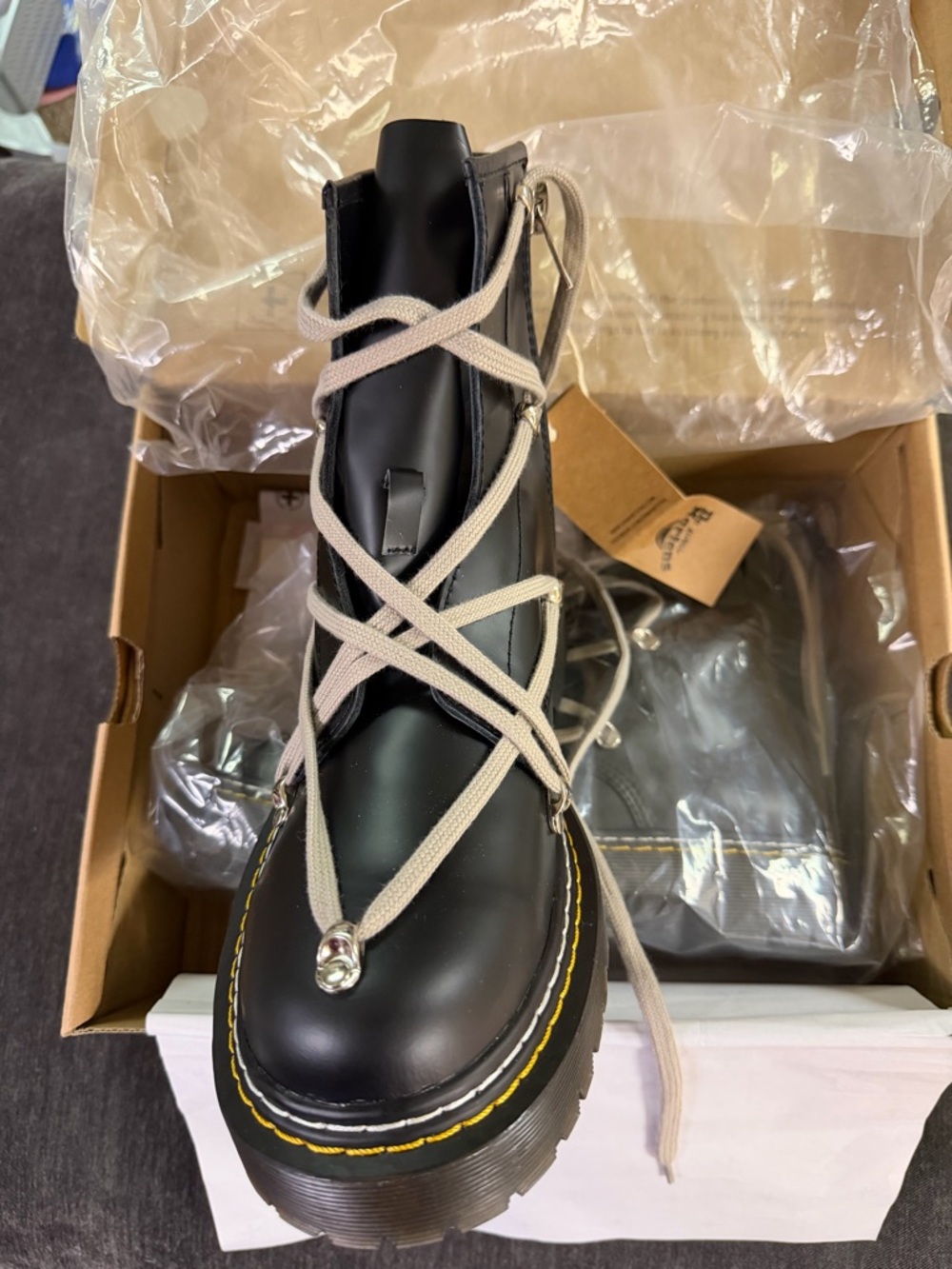 Dr. Martens Men's x Rick Owens 1460 Bex Boot - Picture 4 of 4